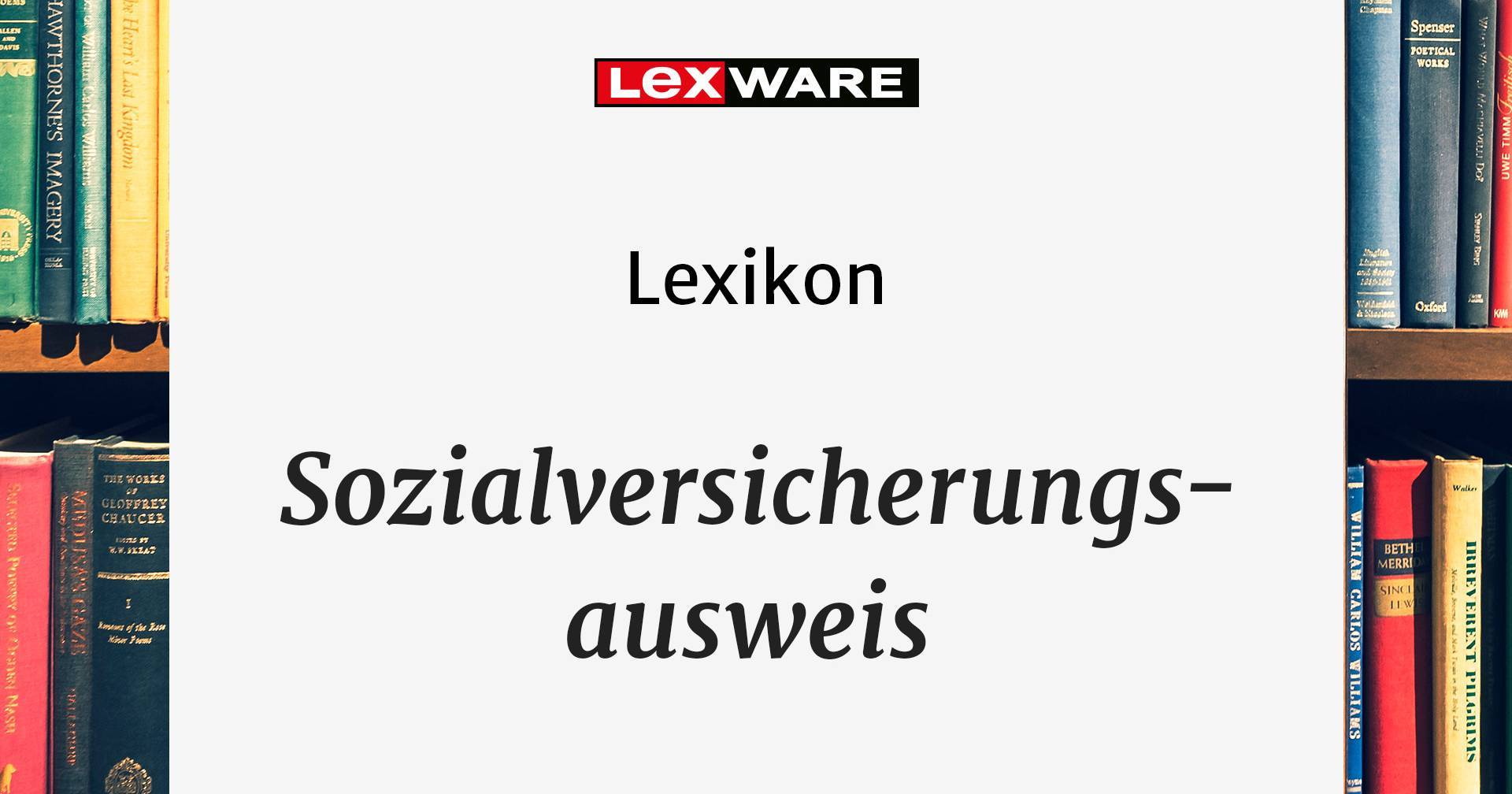 Sozialversicherungsausweis: Alle Fakten Nachlesen | Lexware