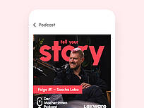 Podcast-Cover: Sascha Lobo in Folge 1 von &amp;sbquo;Tell Your Story