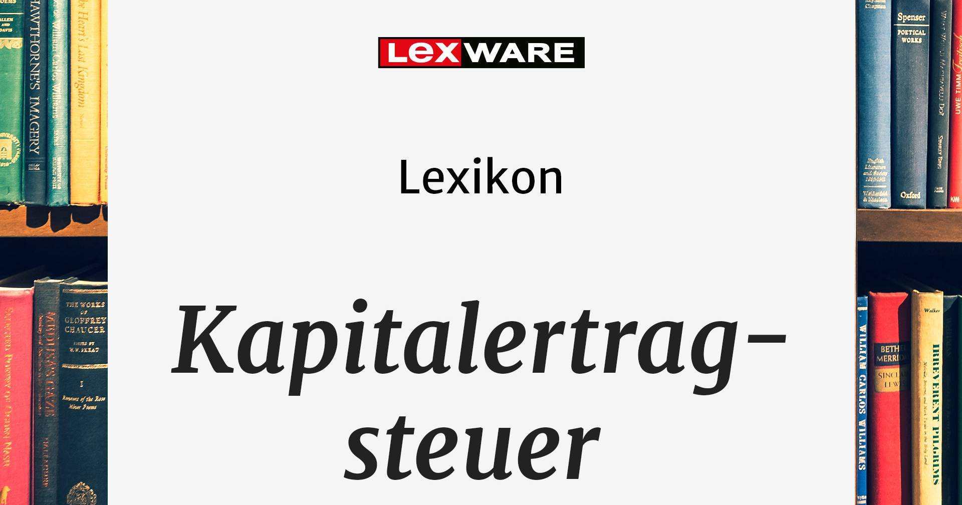 Kapitalertragssteuer: Alles Rund Um Das Thema | Lexware